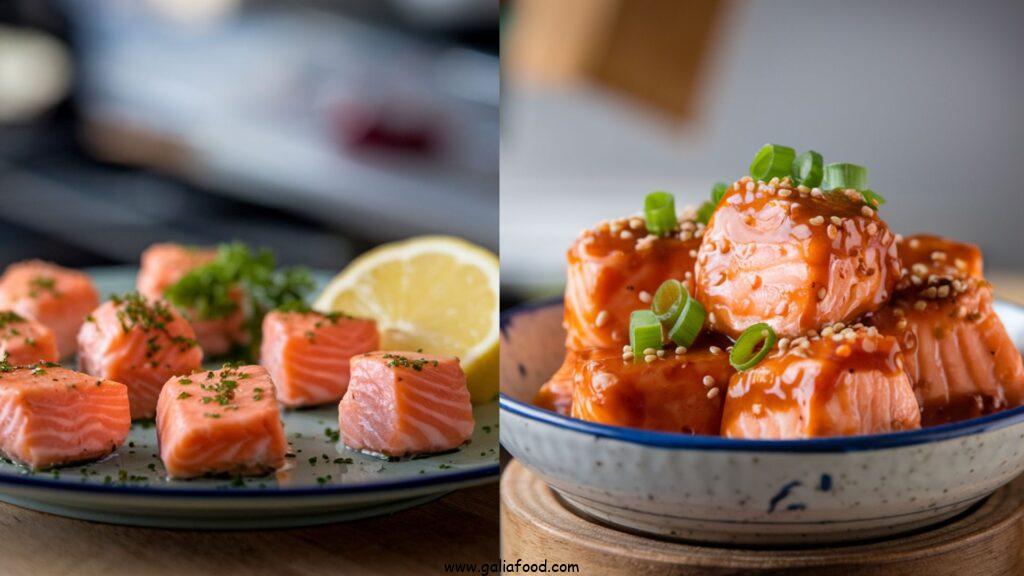 salmon bites recipe, easy salmon recipes