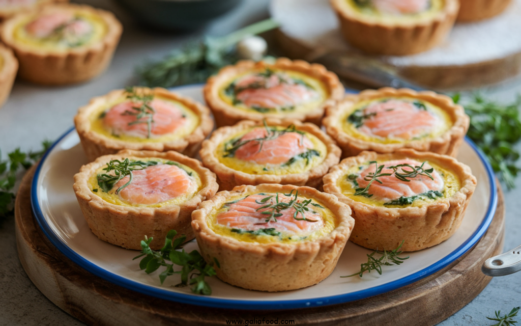 salmon breakfast recipes, salmon quiche muffins