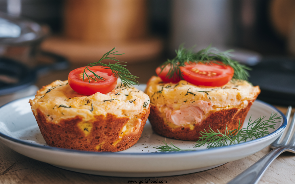 salmon breakfast recipes, salmon egg muffins 