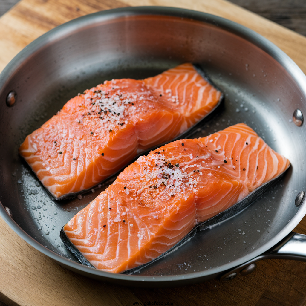 one pot salmon and rice recipe Season and Sear the Salmon