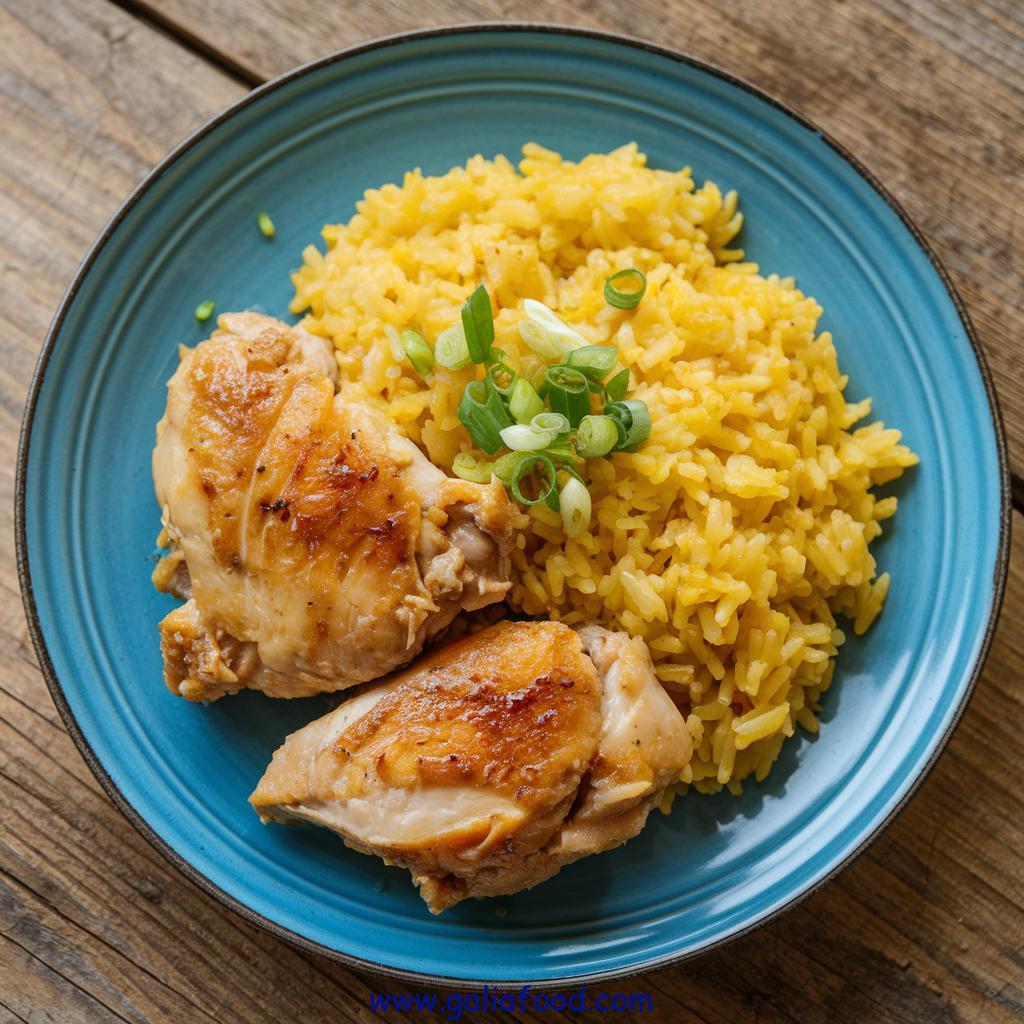 easy chicken and yellow rice recipe