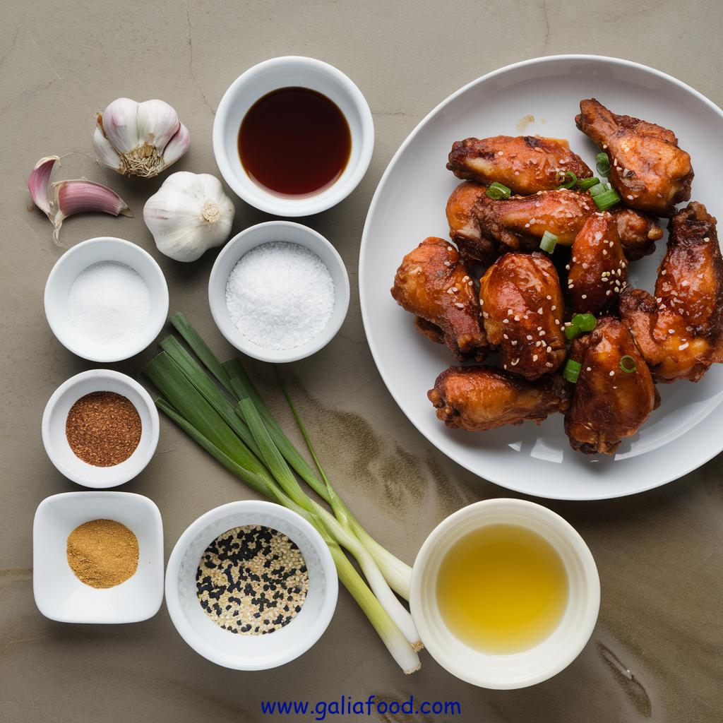 honey and garlic chicken wings recipe