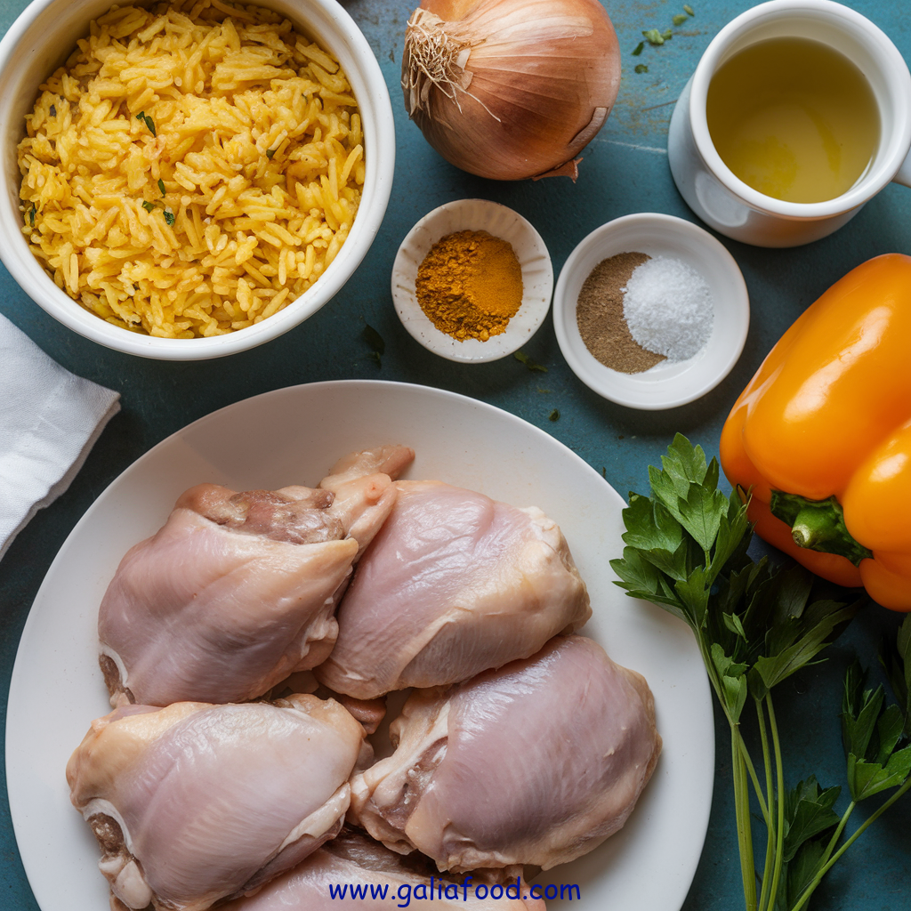 One pot chicken and yellow rice recipe ingredients