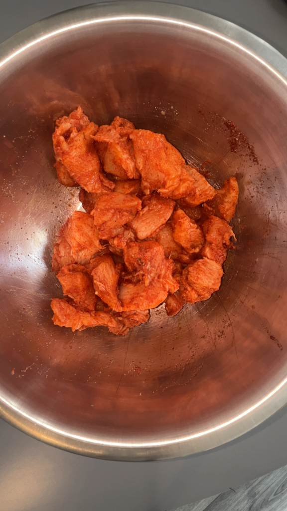 chick fil a nuggets recipe mixed with spice