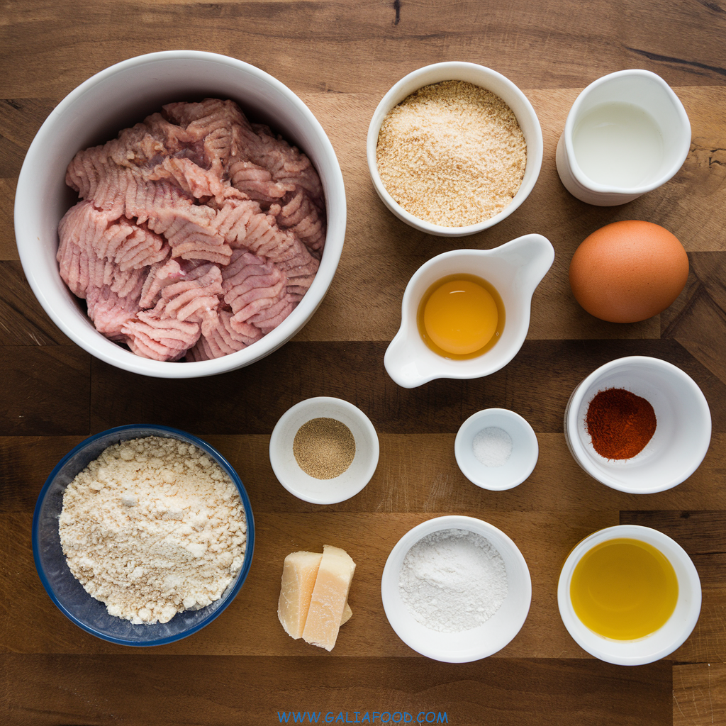 ingredients for ground chicken nuggets recipe