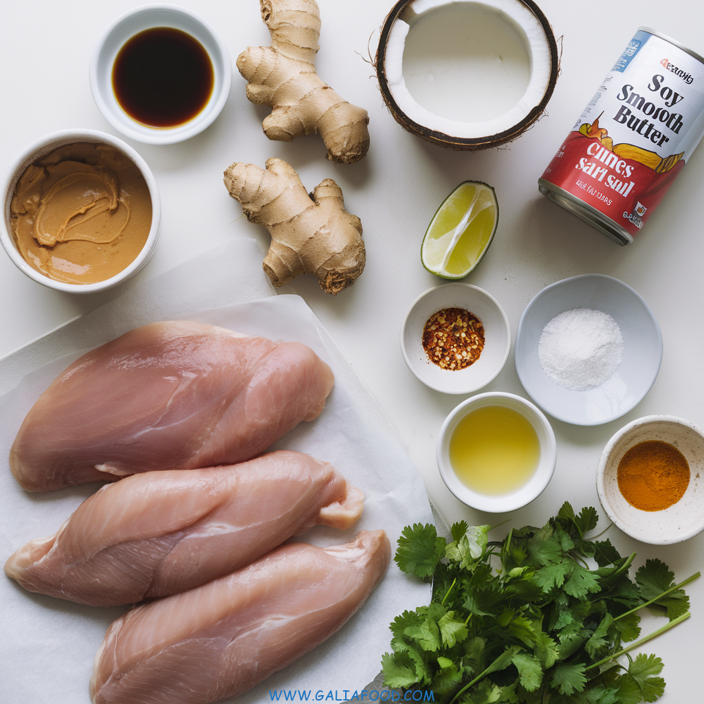 chicken with peanut butter recipe ingredients