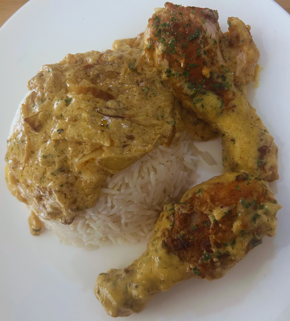 smothered chicken recipe with rice 